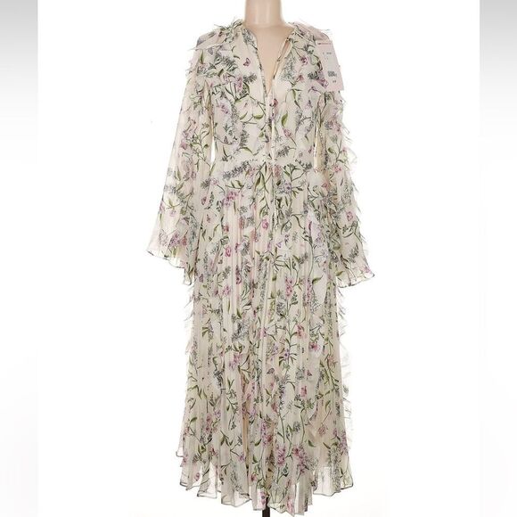 NWT Gianbattista Valli x H&M patterned dress size 8 - Picture 6 of 12